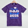 Class Of 2035 Graduation Parents Of Kindergarten Kid Dad Mom Mineral Wash Tshirts Mineral Purple