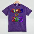 Class Of 2035 Grow With Me Kindergarten Graduation Mineral Wash Tshirts Mineral Purple
