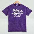 Class Of 2037 First Day Of School Graduation Grow With Me Mineral Wash Tshirts Mineral Purple
