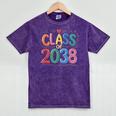 Class Of 2038 Pre K Graduate Preschool Graduation Mineral Wash Tshirts Mineral Purple