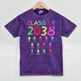 Class Of 2038 Senior Class 2038 Idea Graduation Grow With Me Mineral Wash Tshirts Mineral Purple