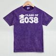 Class Of 2038 Shirt Senior Graduation 2038 Mineral Wash Tshirts Mineral Purple