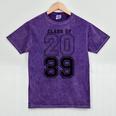 Class Of 2039 Blue Graduation Senior Student Tee Mineral Wash Tshirts Mineral Purple