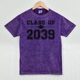 Class Of 2039 Grow With Me First Day Of School Graduation Mineral Wash Tshirts Mineral Purple