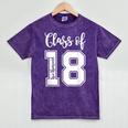 Class Of Two Thousand 18 Shirt Graduation T-Shirt Mineral Wash Tshirts Mineral Purple