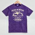 Classic Please Be Patient With Me I'm From The 1900s Premium Tri-Blend Mineral Wash Tshirts Mineral Purple