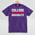 College Final Boss Graduate University Grad Gamer Graduation Mineral Wash Tshirts Mineral Purple