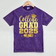 College Grad Class Of 2025 Senior Graduate Graduation Mineral Wash Tshirts Mineral Purple
