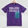 College Grad Class Of 2026 Graduation Mineral Wash Tshirts Mineral Purple