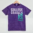 College Grad Class Of 2027 Graduation Mineral Wash Tshirts Mineral Purple