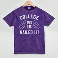 College Graduation Class Of 2018 TShirt Mineral Wash Tshirts Mineral Purple