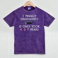 College Graduation Class Of 2021 Finally Graduated Mineral Wash Tshirts Mineral Purple