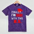 College Graduation T Shirt Senior Finally Done Mineral Wash Tshirts Mineral Purple