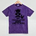 College High School Graduation Grad 2018 Shirt Mineral Wash Tshirts Mineral Purple