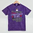 College Student Christmas Bachelors Degree Graduation Mineral Wash Tshirts Mineral Purple