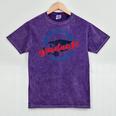 College University School Graduation Debt Loan Mineral Wash Tshirts Mineral Purple