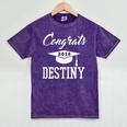 Congrats 2018 Destiny College High School Graduation T-Shir Mineral Wash Tshirts Mineral Purple