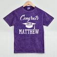 Congrats 2018 Matthew College High School Graduation T-Shir Mineral Wash Tshirts Mineral Purple