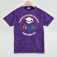 Congratulations Graduate You Did It Class Of 2024 Graduation Mineral Wash Tshirts Mineral Purple