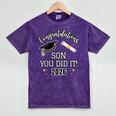 Congratulations Son You Did It Son Graduation 2026 Mineral Wash Tshirts Mineral Purple