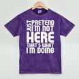Cool Introvert Just Pretends I'm Not Heres Mineral Wash Tshirts Mineral Purple