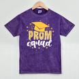 Cool Prom Squad 2025 Prom Graduation Party Matching 2025 Mineral Wash Tshirts Mineral Purple