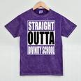 Cool Straight Outta Divinity School Graduation Shirt Mineral Wash Tshirts Mineral Purple