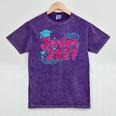Coquette Pink Bow Senior 2027 Class Of Graduation Mineral Wash Tshirts Mineral Purple