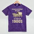 Country Please Be Patient With Me I'm From The 1900s Vintage Premium Tri-Blend Mineral Wash Tshirts Mineral Purple