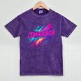 Cowabunga Retro 80s 90s Nostalgia Slang Neon Grunge Art Mineral Wash Tshirts Mineral Purple