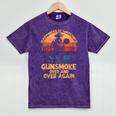 Cowboy Joy Nostalgia Television For Western Lovers Mineral Wash Tshirts Mineral Purple