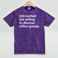 Coworker Office Gossip Introverted Gossiper Mineral Wash Tshirts Mineral Purple Coworker Office Gossip Introverted Gossiper Mineral Wash Tshirts Mineral Purple