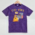 Cozy Vibes Atmospheric Introvert Mineral Wash Tshirts Mineral Purple