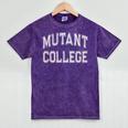 Crazy Stay Away From Me MUTANT COLLEGE Introvert AntiSocial Mineral Wash Tshirts Mineral Purple