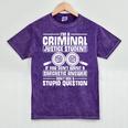 Criminal Justice Degree Graduation Criminal Justice Student Mineral Wash Tshirts Mineral Purple