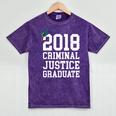 Criminal Justice Major Shirt 2018 Graduate Graduation E Mineral Wash Tshirts Mineral Purple