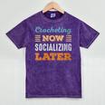 Crocheting Now Minimal Socializing Introvert Vintage Mineral Wash Tshirts Mineral Purple Crocheting Now Minimal Socializing Introvert Vintage Mineral Wash Tshirts Mineral Purple