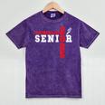 Cross Country Senior Night Senior 2025 Graduation Party 6 Mineral Wash Tshirts Mineral Purple