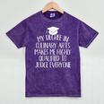 Culinary Arts Major Graduation Mineral Wash Tshirts Mineral Purple