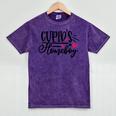 Cupid's Homebody Introvert Valentine's Day Home Mineral Wash Tshirts Mineral Purple