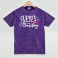 Cupid's Homebody Introvert Valentine's Day Home Mineral Wash Tshirts Mineral Purple