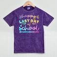 Custodian Life Graduation Day Last Day Of School Tie Dye Mineral Wash Tshirts Mineral Purple