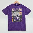 Cute Anime Fox Graduate Of A Class For Graduation Mineral Wash Tshirts Mineral Purple