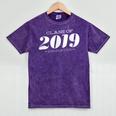 Cute Class Of 2019 Distressed Senior Graduation 2019 Mineral Wash Tshirts Mineral Purple