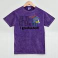Cute Graduation Cat Masters High School T-Shirt For Men Women Kids Mineral Wash Tshirts Mineral Purple