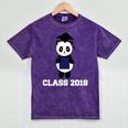 Cute Graduation Panda Class 2018 Mineral Wash Tshirts Mineral Purple