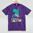 Cute Magical Ballerina Dino Unicorn Preschool Graduation Mineral Wash Tshirts Mineral Purple