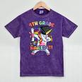 Dabbing 4th Grade Unicorn Graduation Class Of 2021 Nailed It Mineral Wash Tshirts Mineral Purple