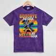 Dabbing Boy Goodbye 2nd Grade Hello 3rd Grade Graduation Mineral Wash Tshirts Mineral Purple