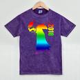 Dabbing Graduate 2018 Graduation Celebration Mineral Wash Tshirts Mineral Purple